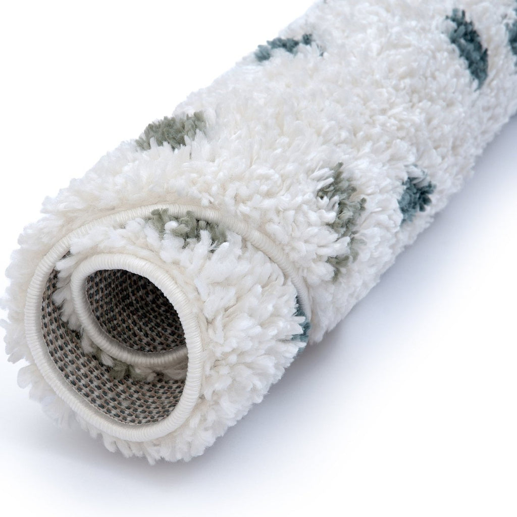 Moodi Shaggy Green Drizzle Rug - Joe’s Haven