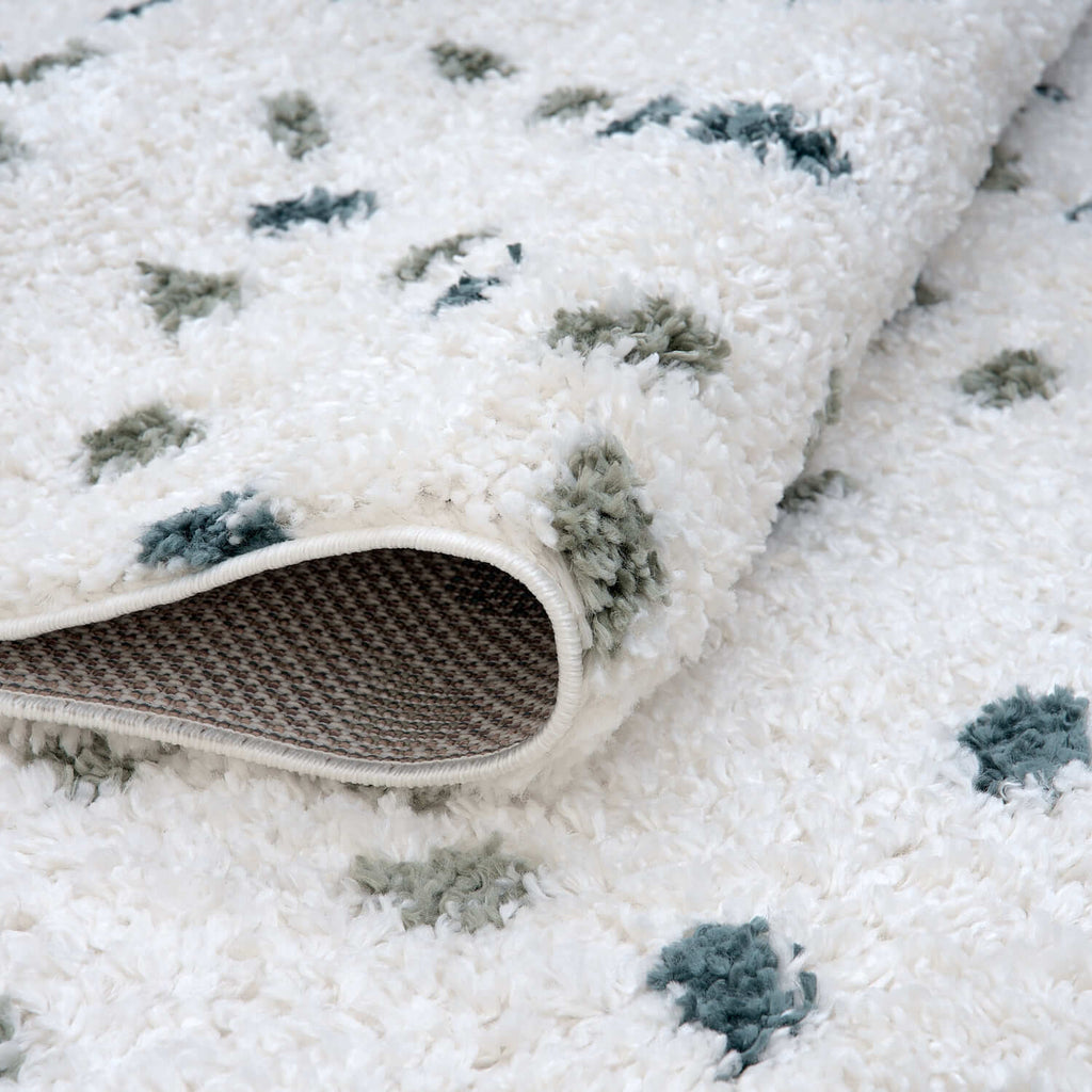 Moodi Shaggy Green Drizzle Rug - Joe’s Haven