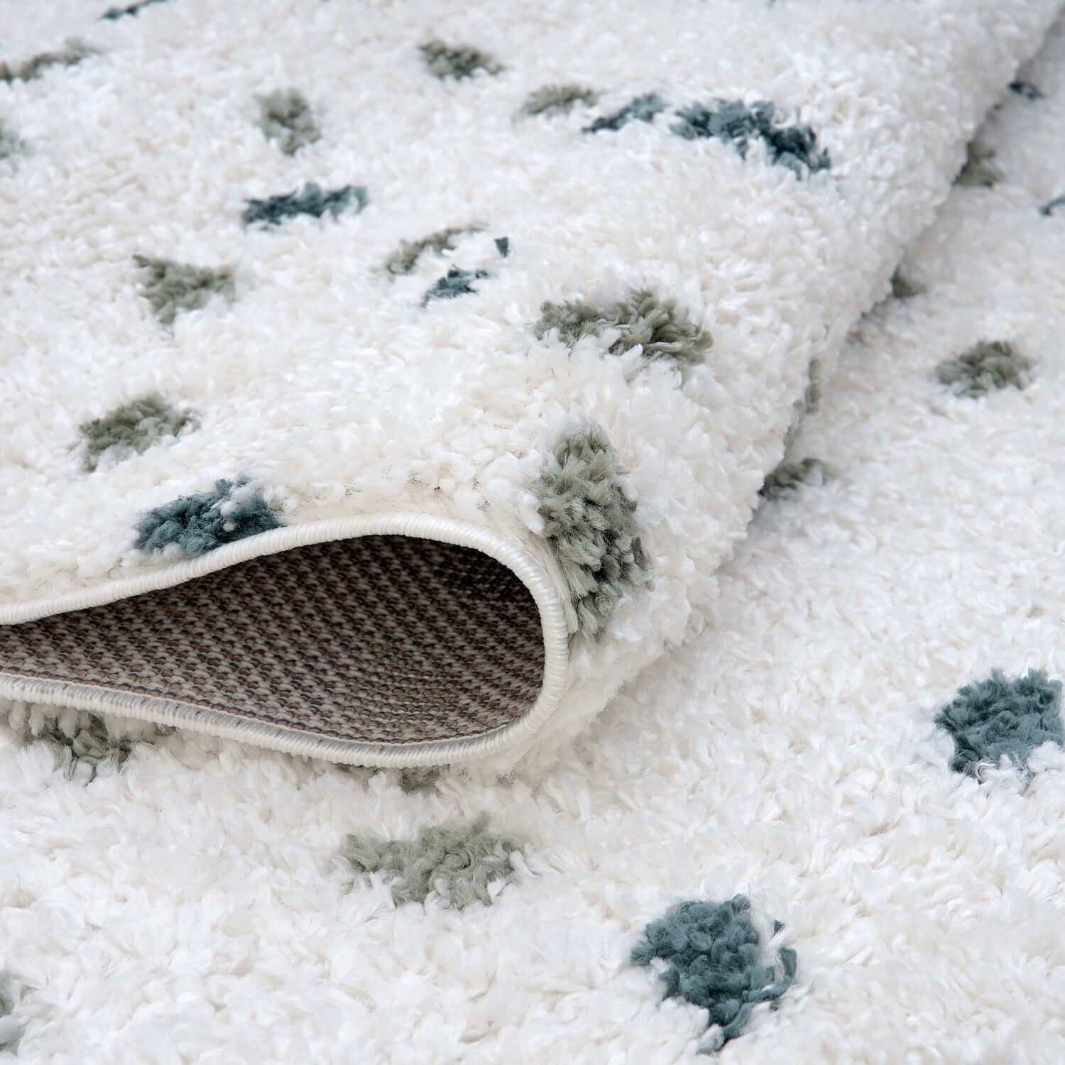 Moodi Shaggy Green Drizzle Rug - Joe’s Haven