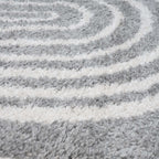Moodi Shaggy Grey Echo Rug - Joe’s Haven