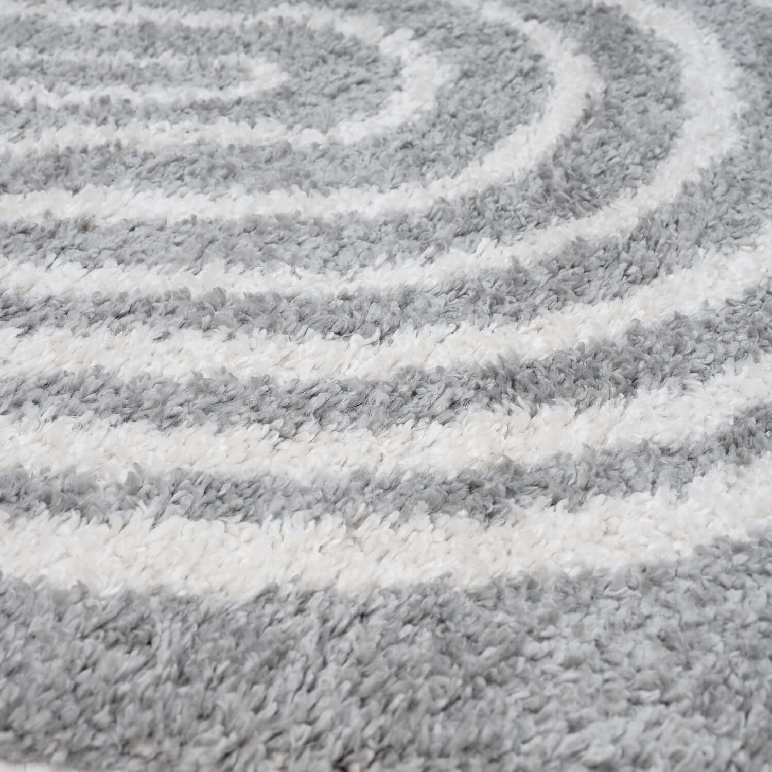 Moodi Shaggy Grey Echo Rug - Joe’s Haven