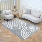 Moodi Shaggy Grey Echo Rug - Joe’s Haven