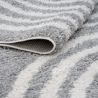 Moodi Shaggy Grey Echo Rug - Joe’s Haven