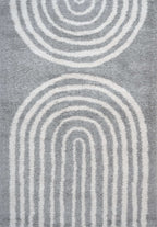 Moodi Shaggy Grey Echo Rug - Joe’s Haven