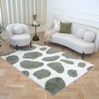 Moodi Shaggy Green Erosan Rug - Joe’s Haven