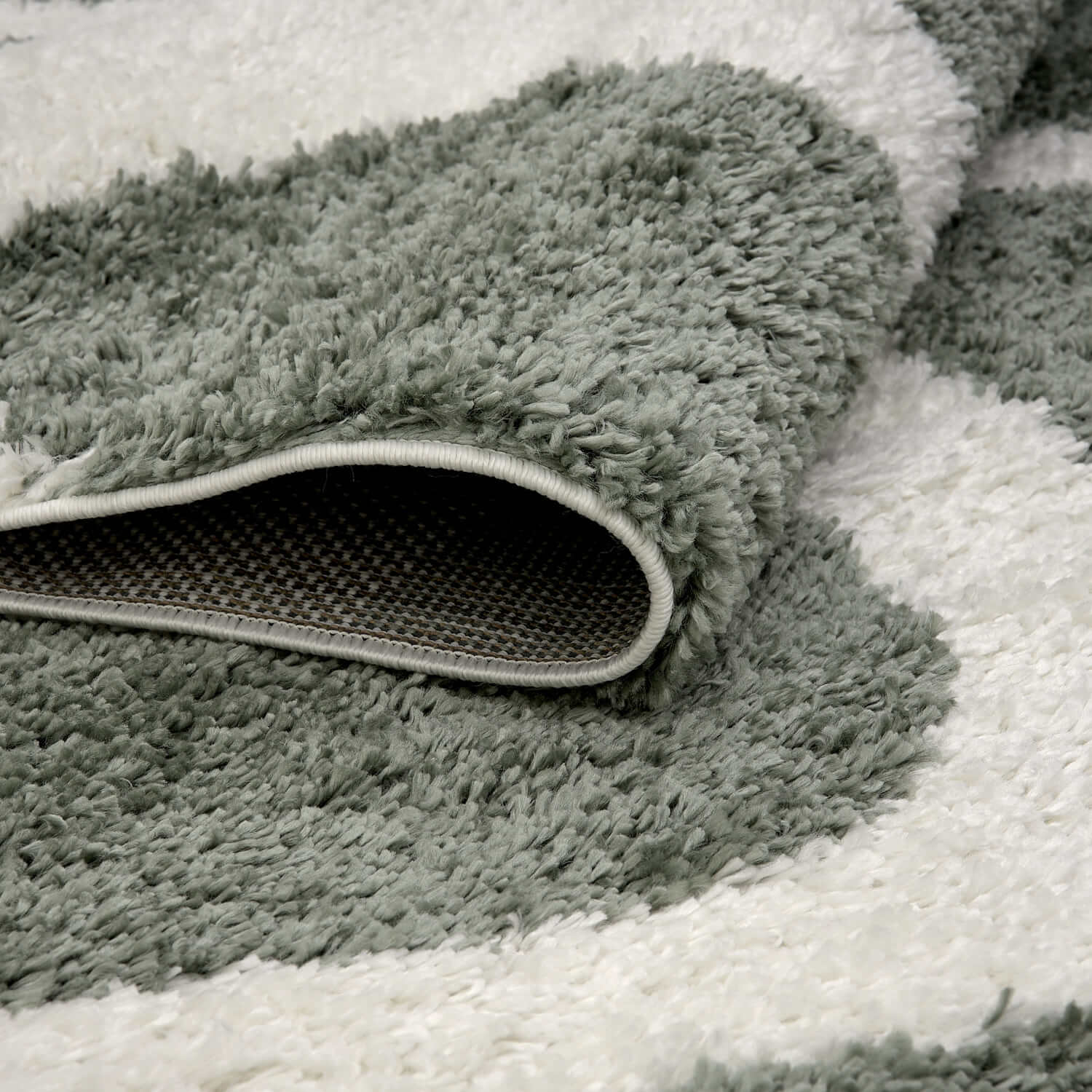 Moodi Shaggy Green Erosan Rug - Joe’s Haven