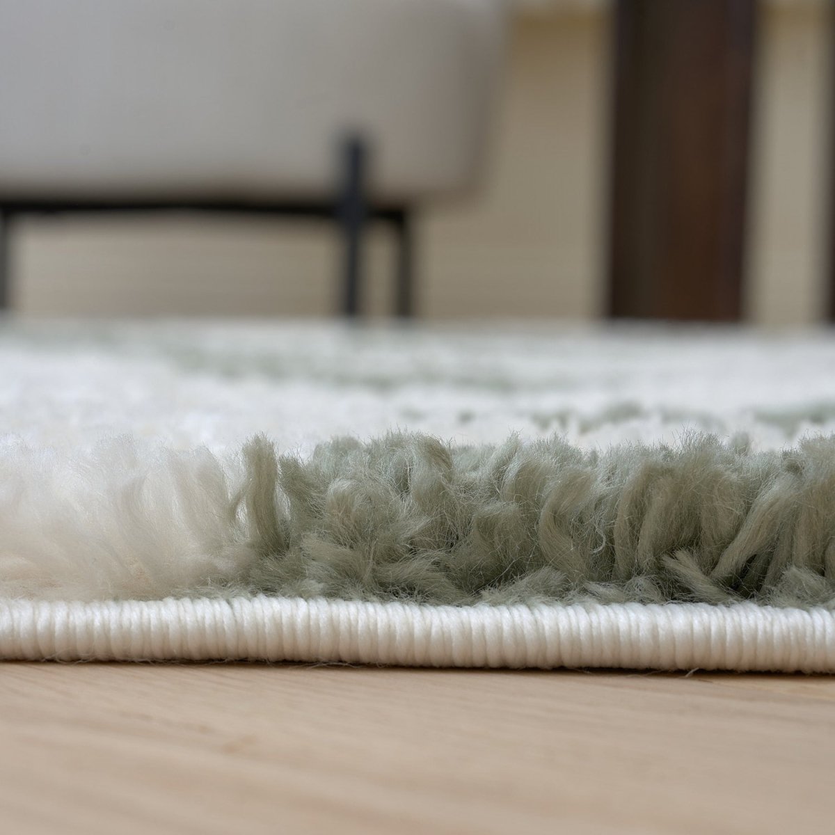 Moodi Shaggy Green Erosan Rug - Joe’s Haven