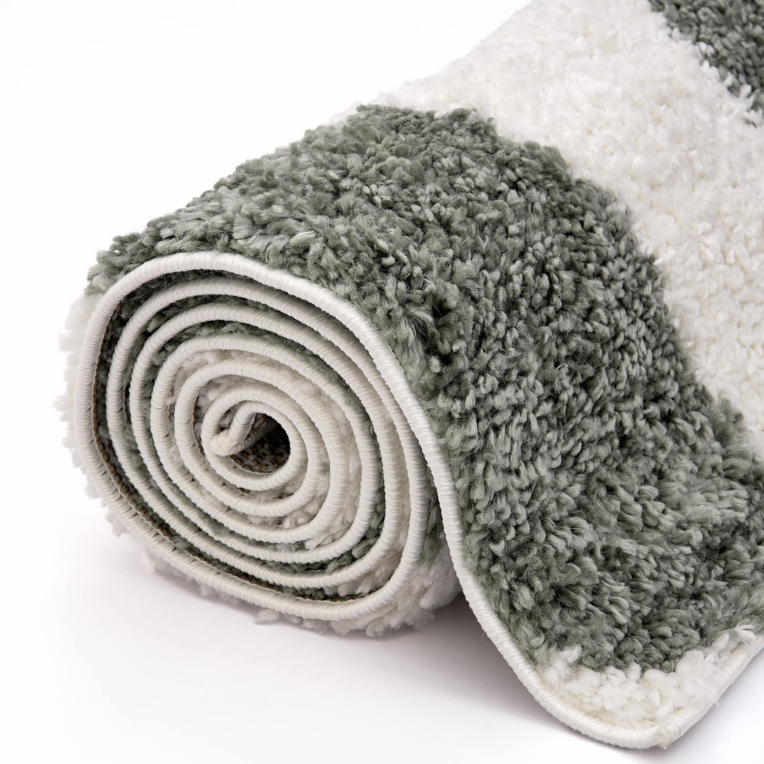 Moodi Shaggy Green Erosan Rug - Joe’s Haven