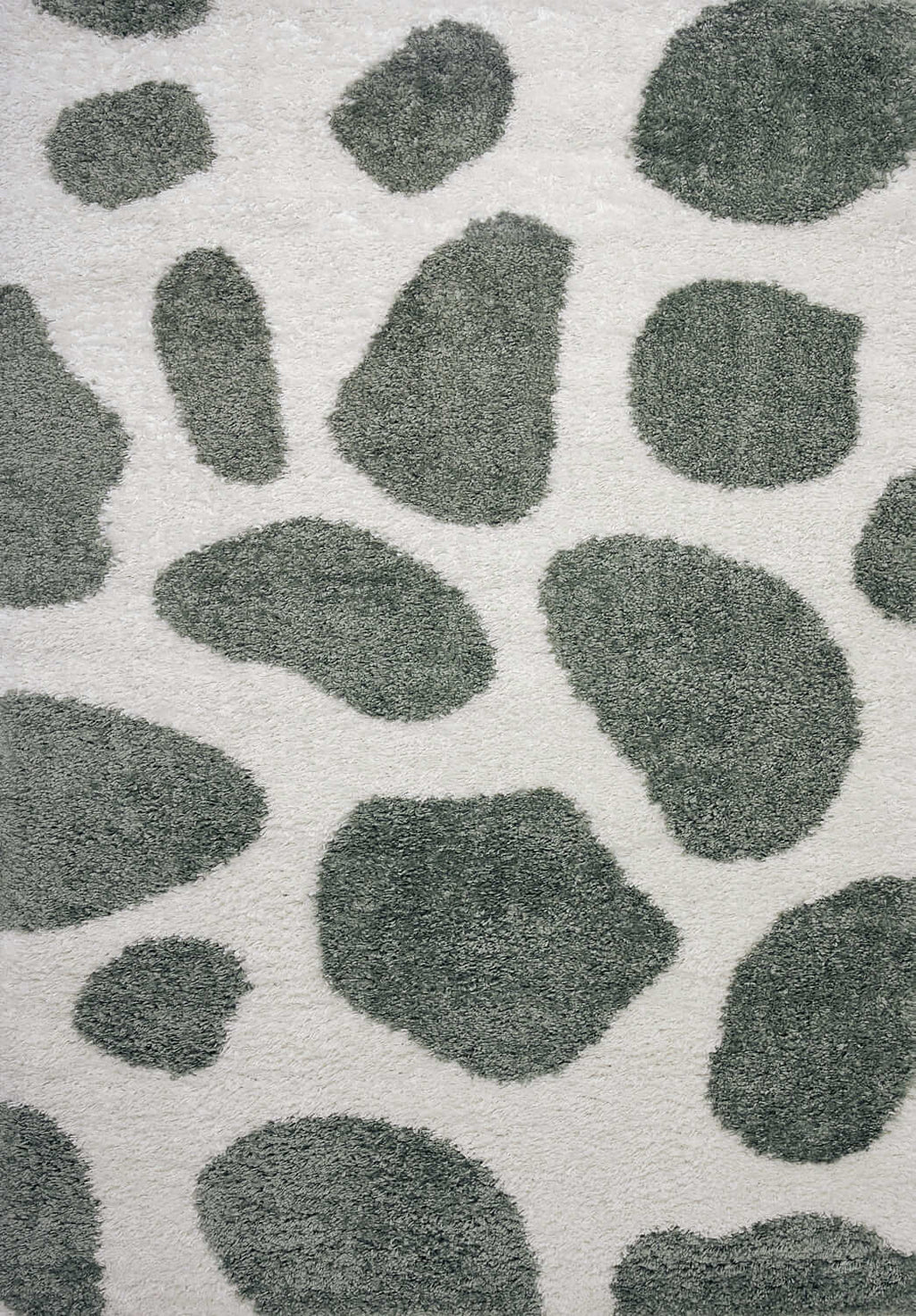 Moodi Shaggy Green Erosan Rug - Joe’s Haven