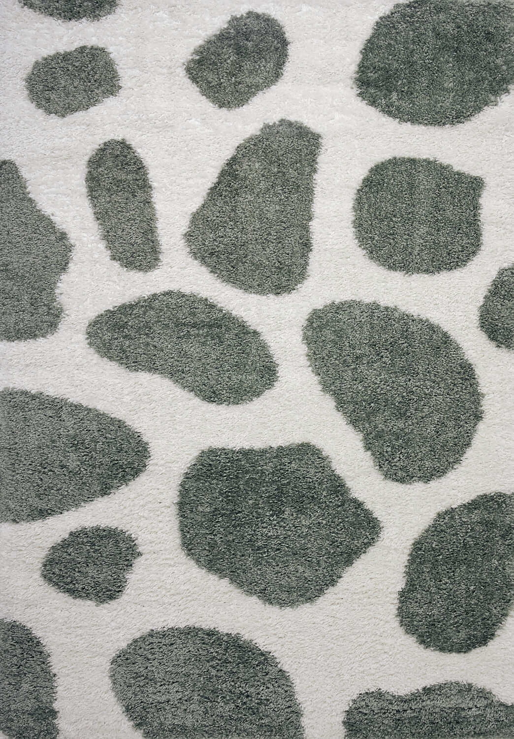 Moodi Shaggy Green Erosan Rug - Joe’s Haven