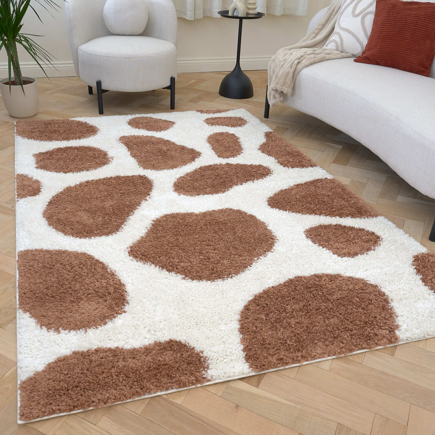 Moodi Shaggy Terra Froth Rug - Joe’s Haven