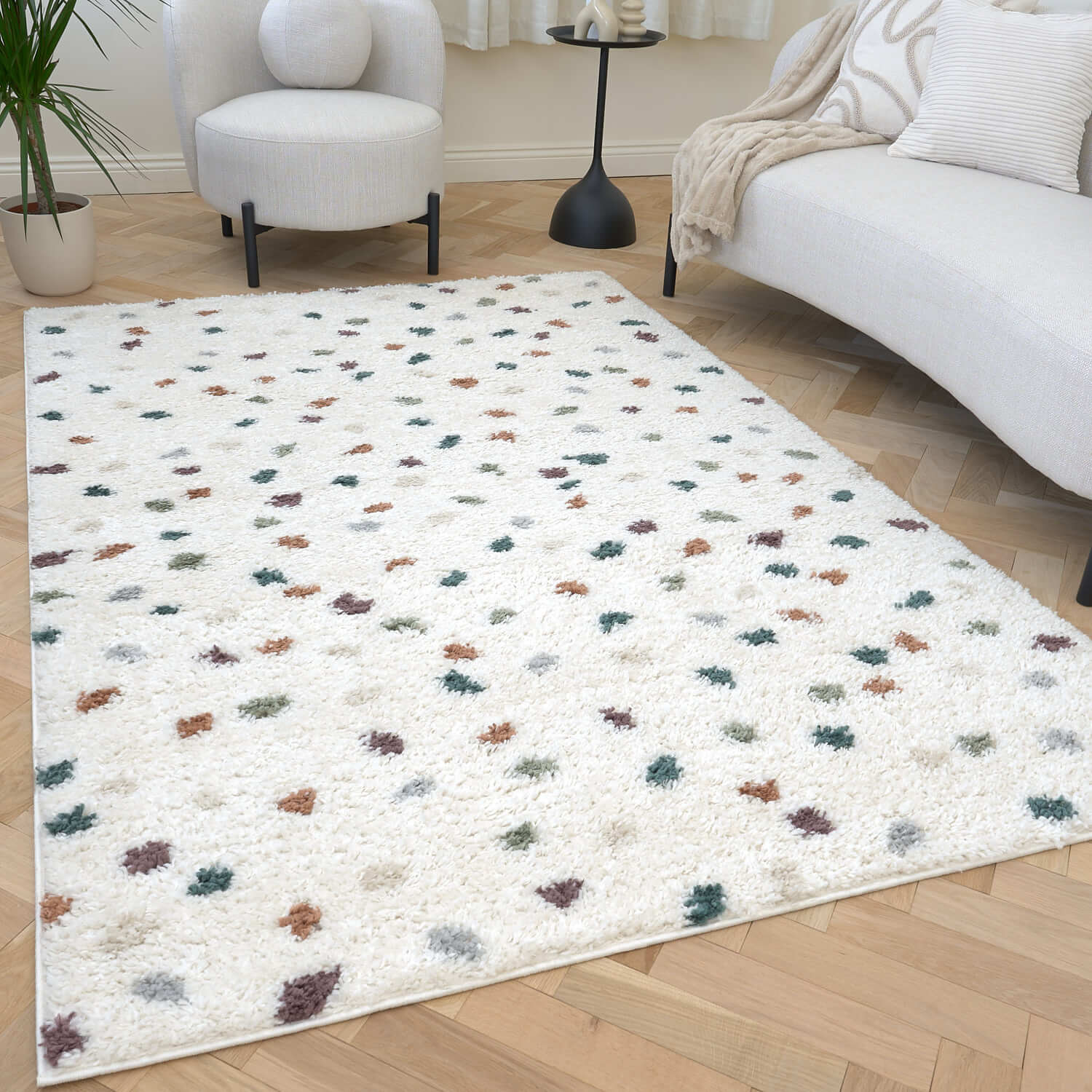 Moodi Shaggy Multicolour Jubile Rug - Joe’s Haven