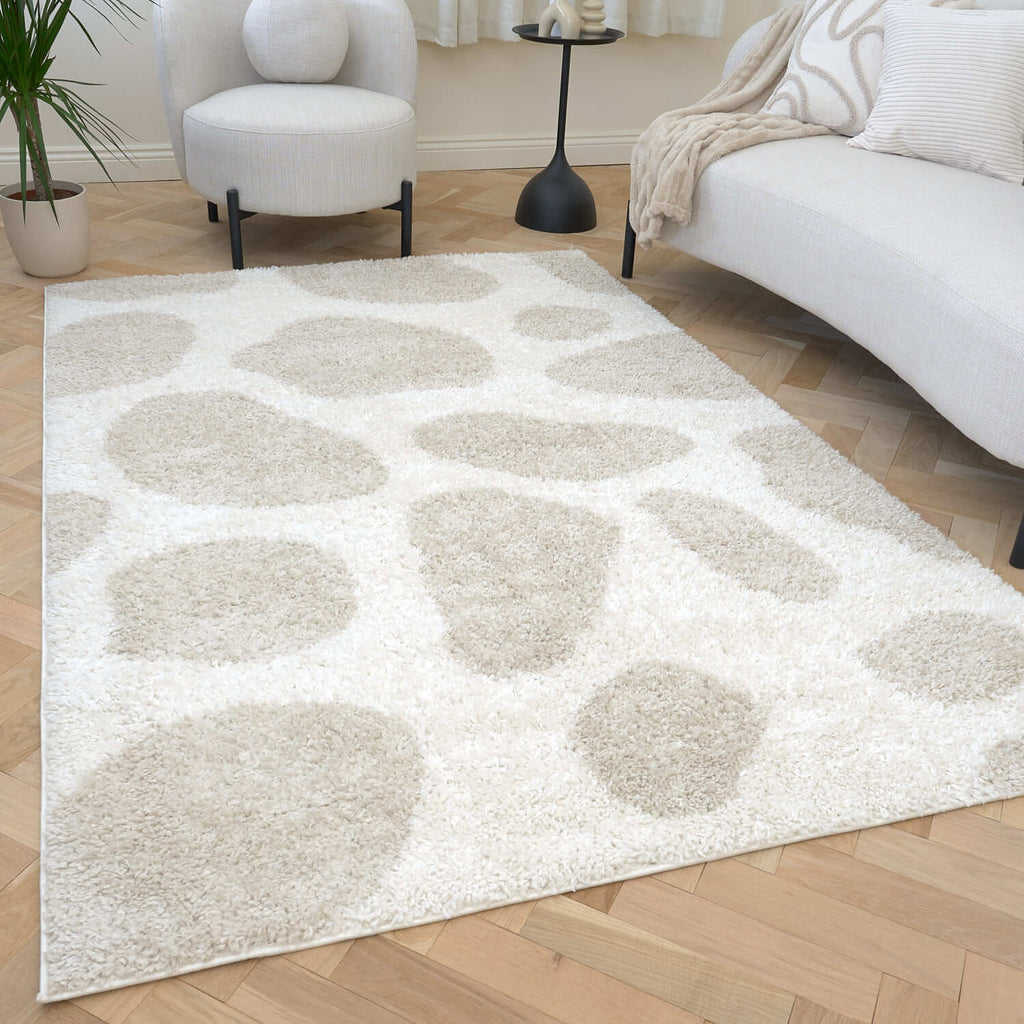 Moodi Shaggy Cream Kora Rug - Joe’s Haven