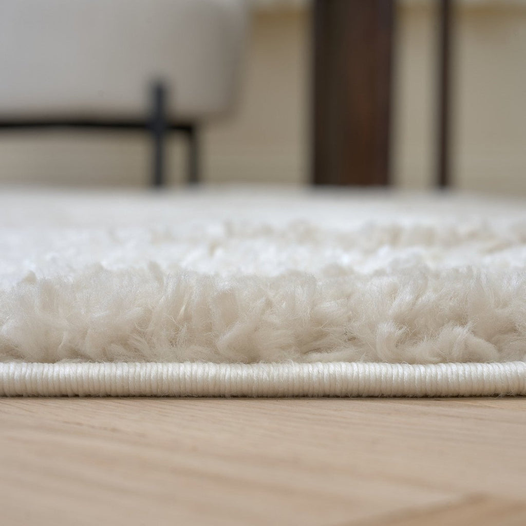 Moodi Shaggy Cream Kora Rug - Joe’s Haven