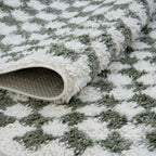Moodi Shaggy Green Lunel Rug - Joe’s Haven