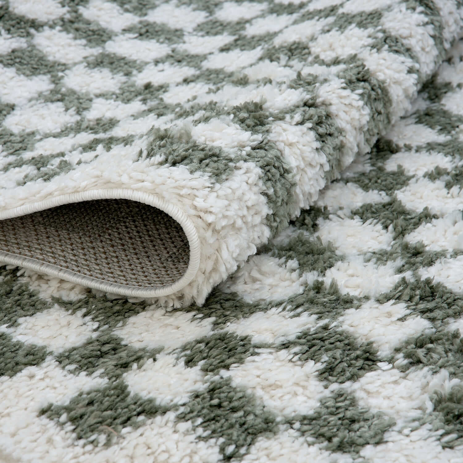 Moodi Shaggy Green Lunel Rug - Joe’s Haven