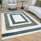 Moodi Shaggy Green Marina Rug - Joe’s Haven