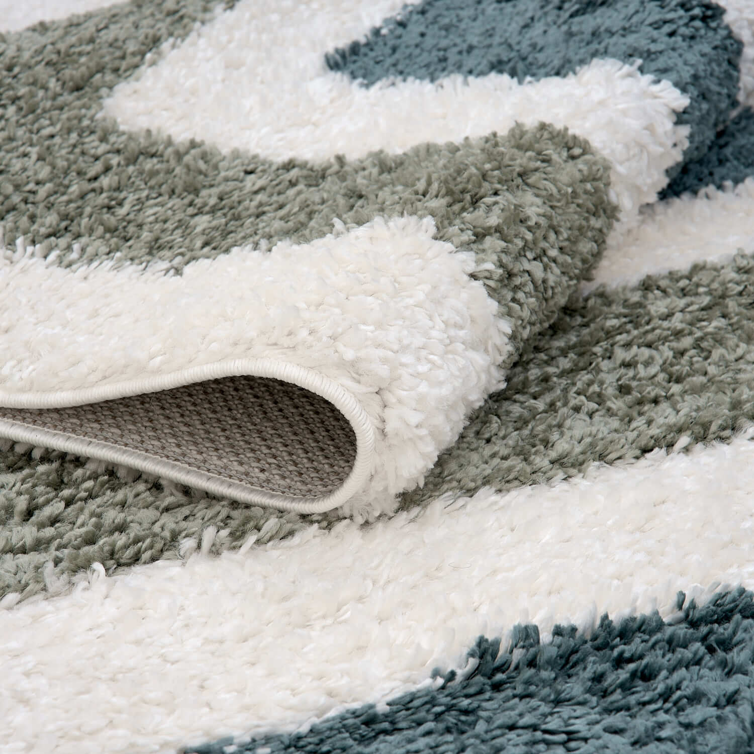 Moodi Shaggy Green Marina Rug - Joe’s Haven