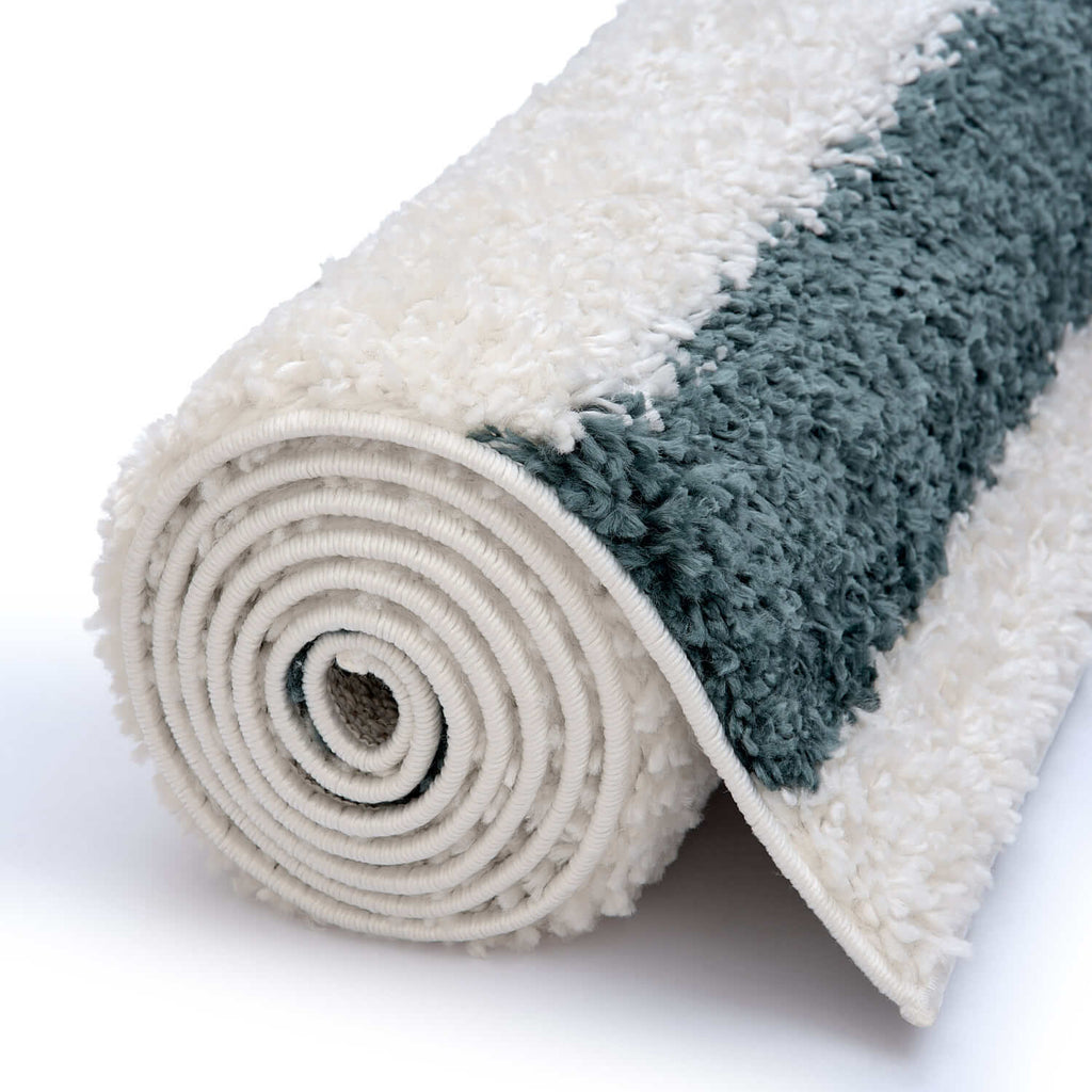Moodi Shaggy Green Marina Rug - Joe’s Haven