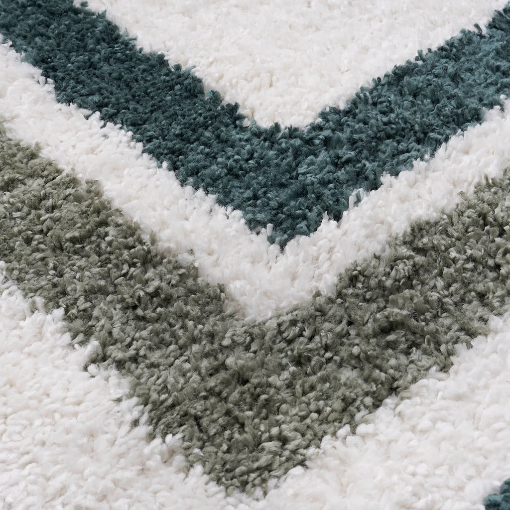 Moodi Shaggy Green Marina Rug - Joe’s Haven