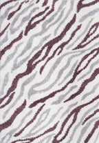 Moodi Shaggy Grey/Purple Mauvine Rug - Joe’s Haven