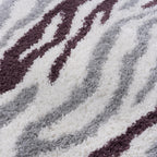Moodi Shaggy Grey/Purple Mauvine Rug - Joe’s Haven