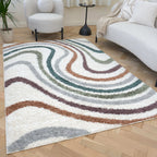 Moodi Shaggy Multicolour Mirage Rug - Joe’s Haven