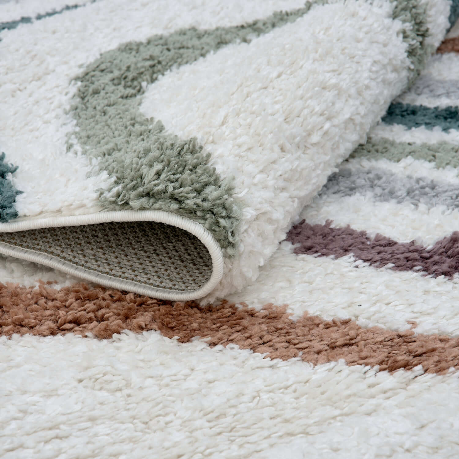 Moodi Shaggy Multicolour Mirage Rug - Joe’s Haven