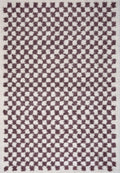 Moodi Shaggy Purple Mosscheck Rug - Joe’s Haven