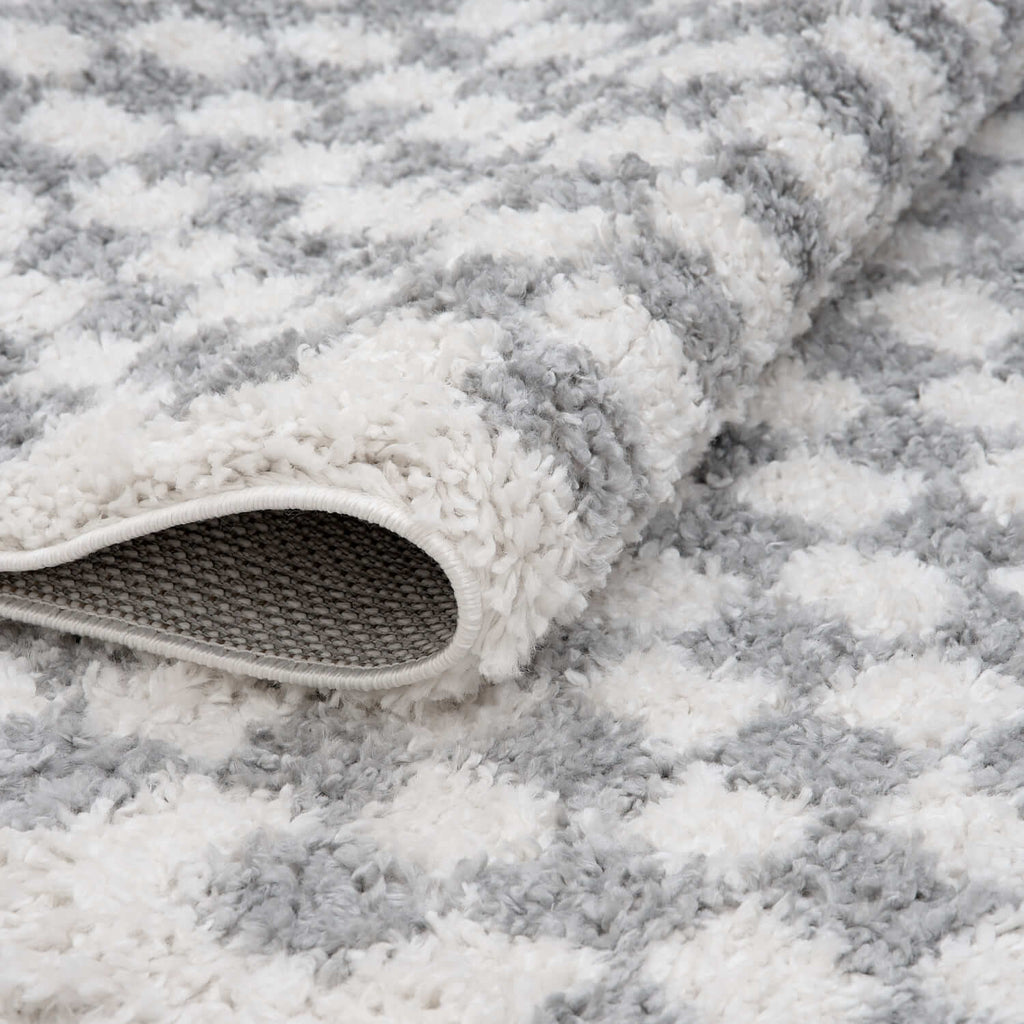 Moodi Shaggy Grey Mulberry Rug - Joe’s Haven