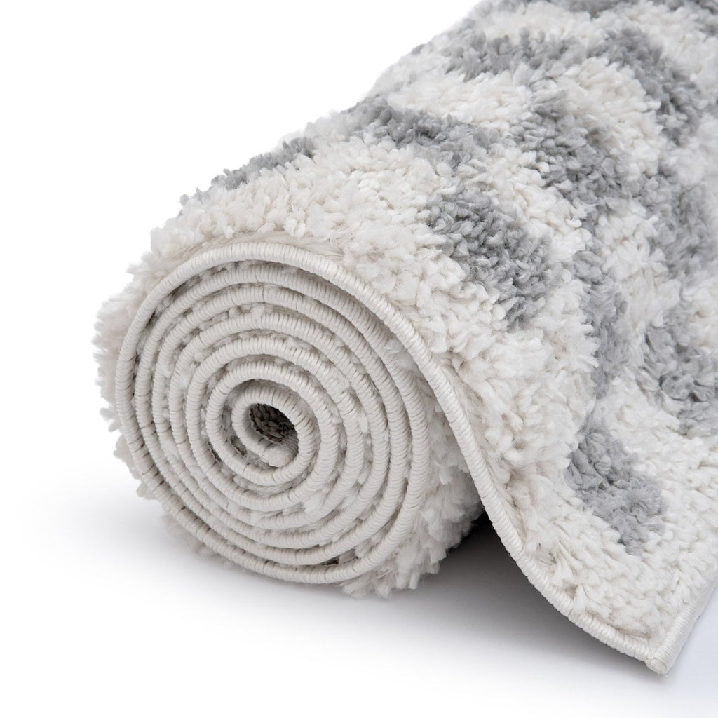 Moodi Shaggy Grey Mulberry Rug - Joe’s Haven