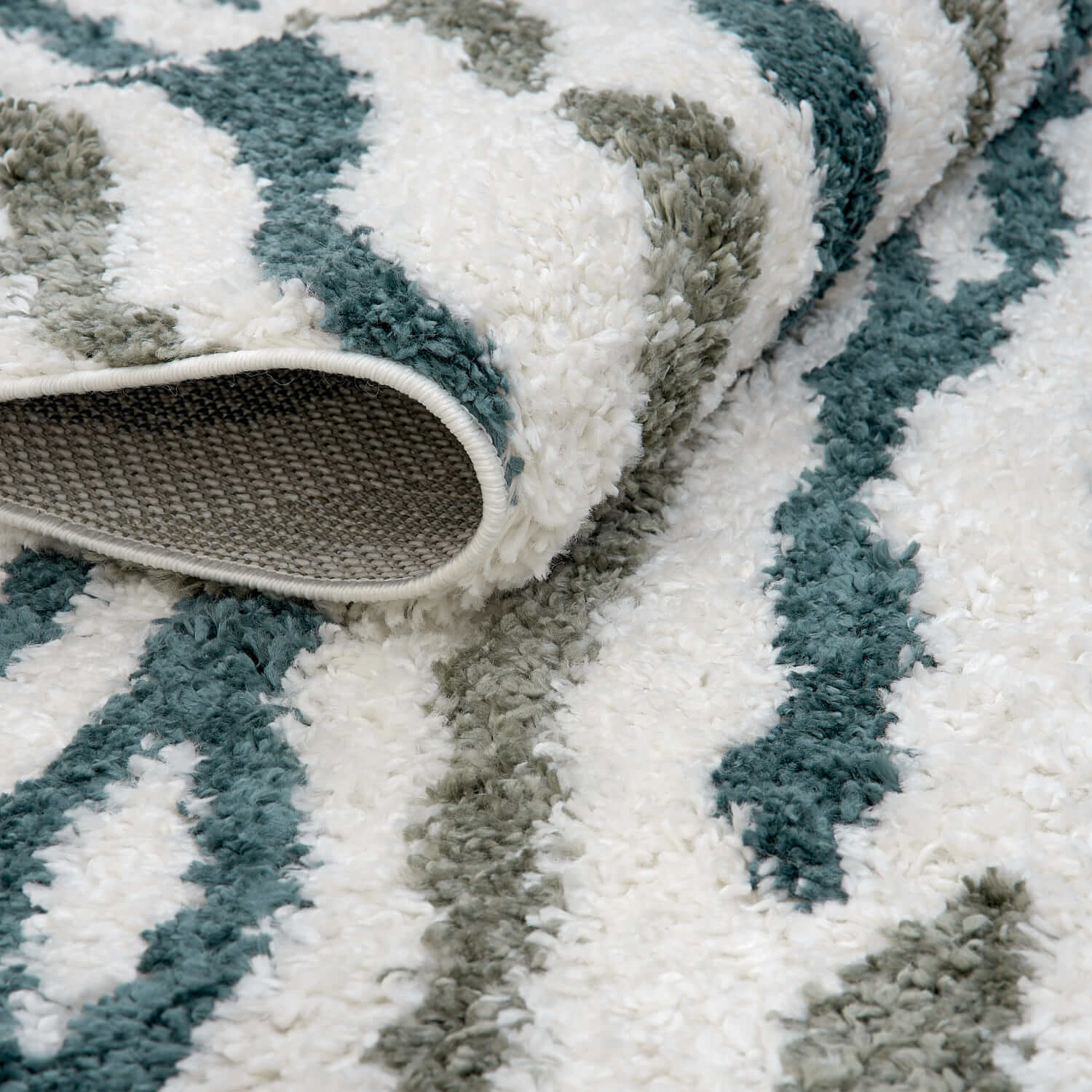 Moodi Shaggy Green Nyra Rug - Joe’s Haven