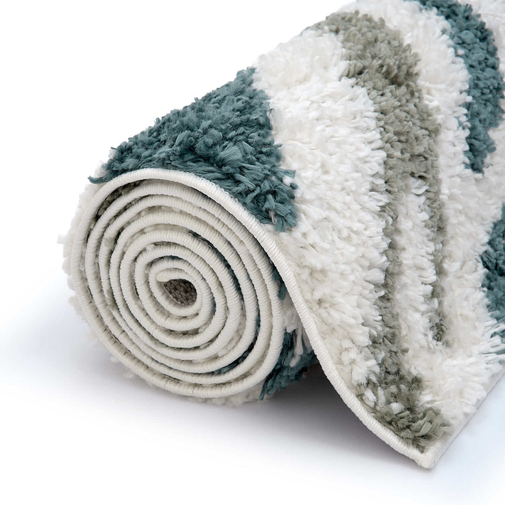 Moodi Shaggy Green Nyra Rug - Joe’s Haven