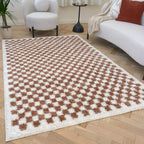 Moodi Shaggy Terra Pixelate Rug - Joe’s Haven