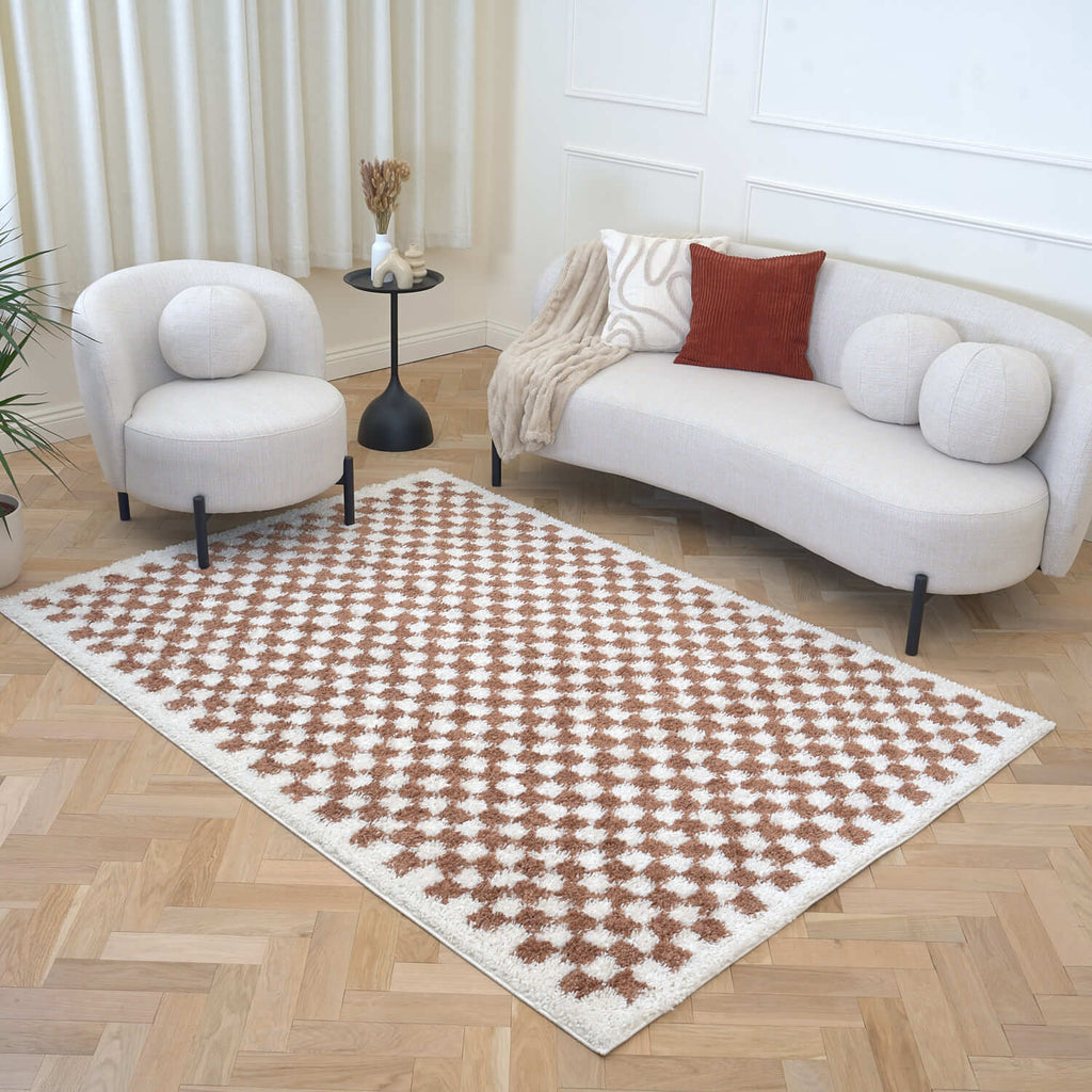 Moodi Shaggy Terra Pixelate Rug - Joe’s Haven