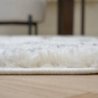 Moodi Shaggy Grey/Purple Plumetis Rug - Joe’s Haven