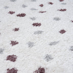 Moodi Shaggy Grey/Purple Plumetis Rug - Joe’s Haven