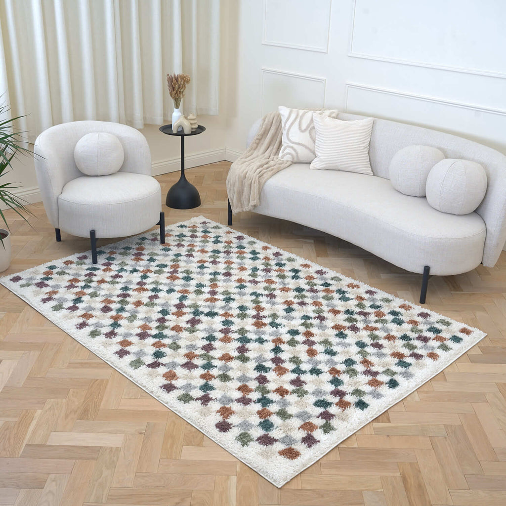 Moodi Shaggy Multicolour Pulseway Rug - Joe’s Haven
