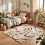 Moodi Shaggy Cream/Terra Sunhaze Rug - Joe’s Haven