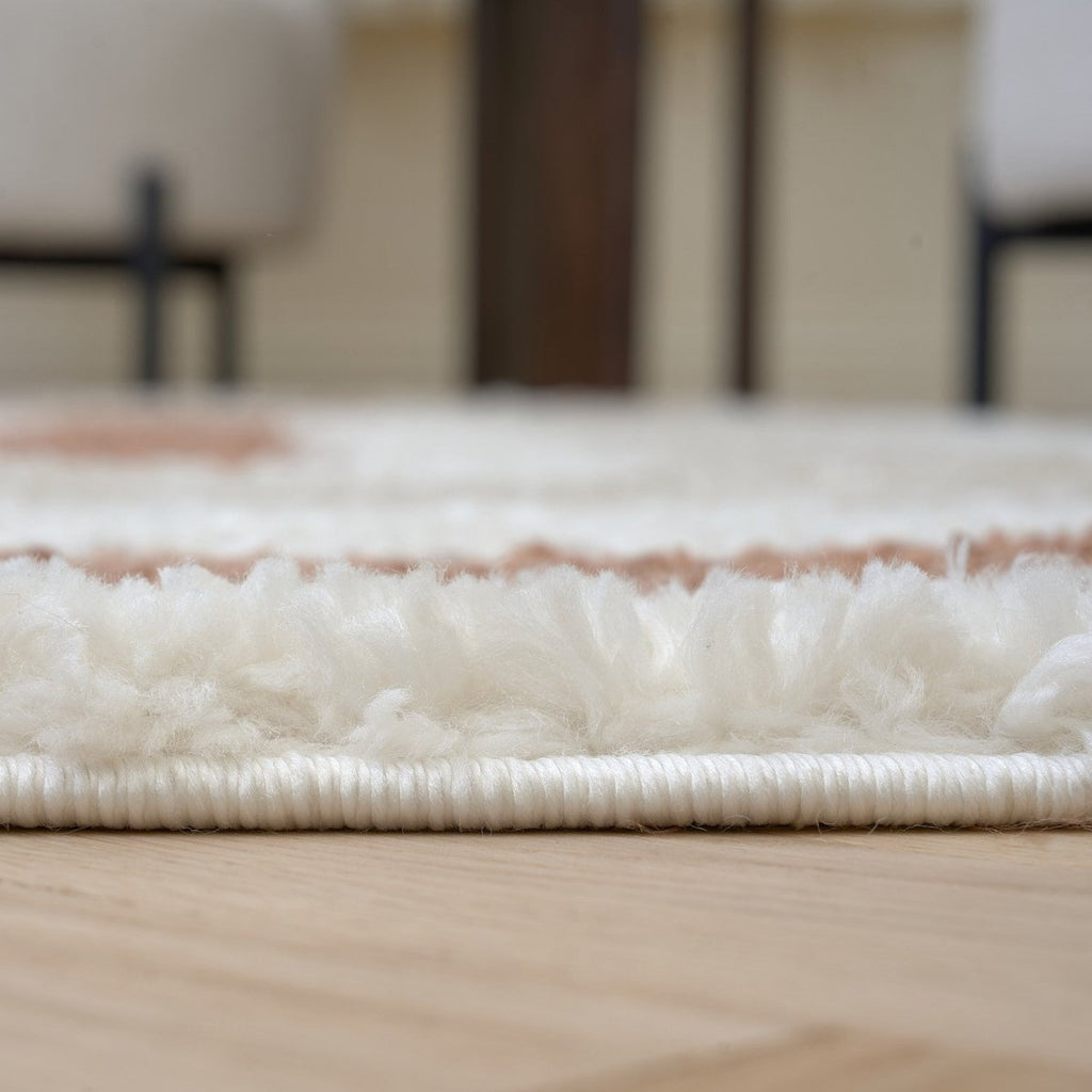 Moodi Shaggy Cream/Terra Slatefern Rug - Joe’s Haven