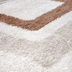 Moodi Shaggy Cream/Terra Slatefern Rug - Joe’s Haven
