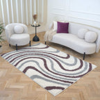 Moodi Shaggy Grey/Purple Smokeberry Rug - Joe’s Haven