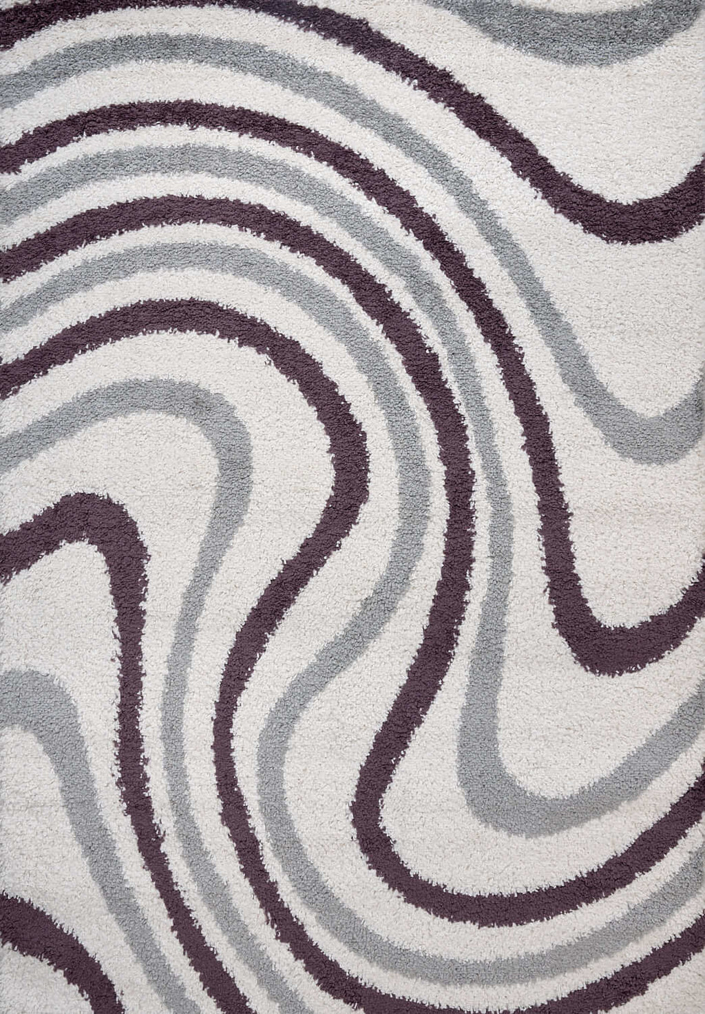 Moodi Shaggy Grey/Purple Smokeberry Rug - Joe’s Haven