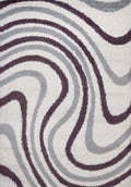 Moodi Shaggy Grey/Purple Smokeberry Rug - Joe’s Haven