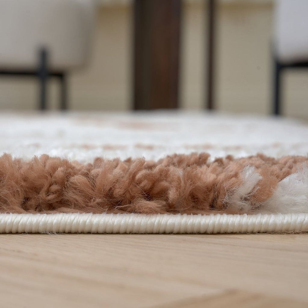 Moodi Shaggy Cream/Terra Sunhaze Rug - Joe’s Haven
