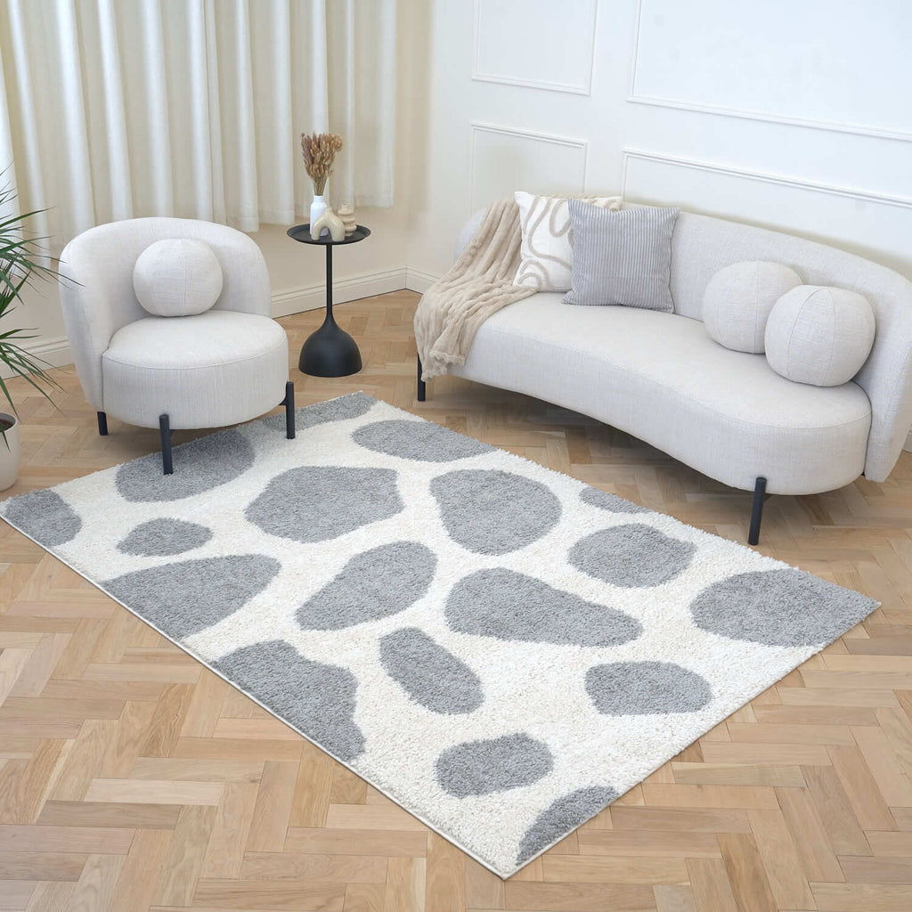 Moodi Shaggy Grey Tarn Rug - Joe’s Haven