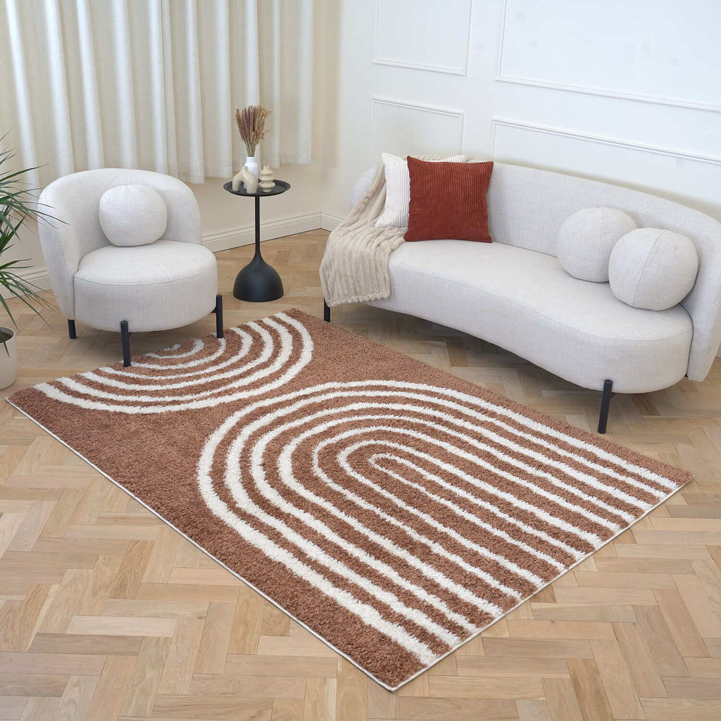 Moodi Shaggy Terra Tawny Rug - Joe’s Haven