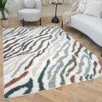 Moodi Shaggy Multicolour Tidecrest Rug - Joe’s Haven