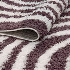Moodi Shaggy Purple Velvetine Rug - Joe’s Haven