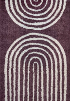 Moodi Shaggy Purple Velvetine Rug - Joe’s Haven